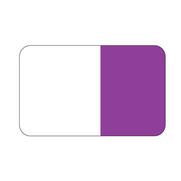 Nevs Standard - Flag - Clear w/Purple - 1" x 1 11/16" NEV76808 - main